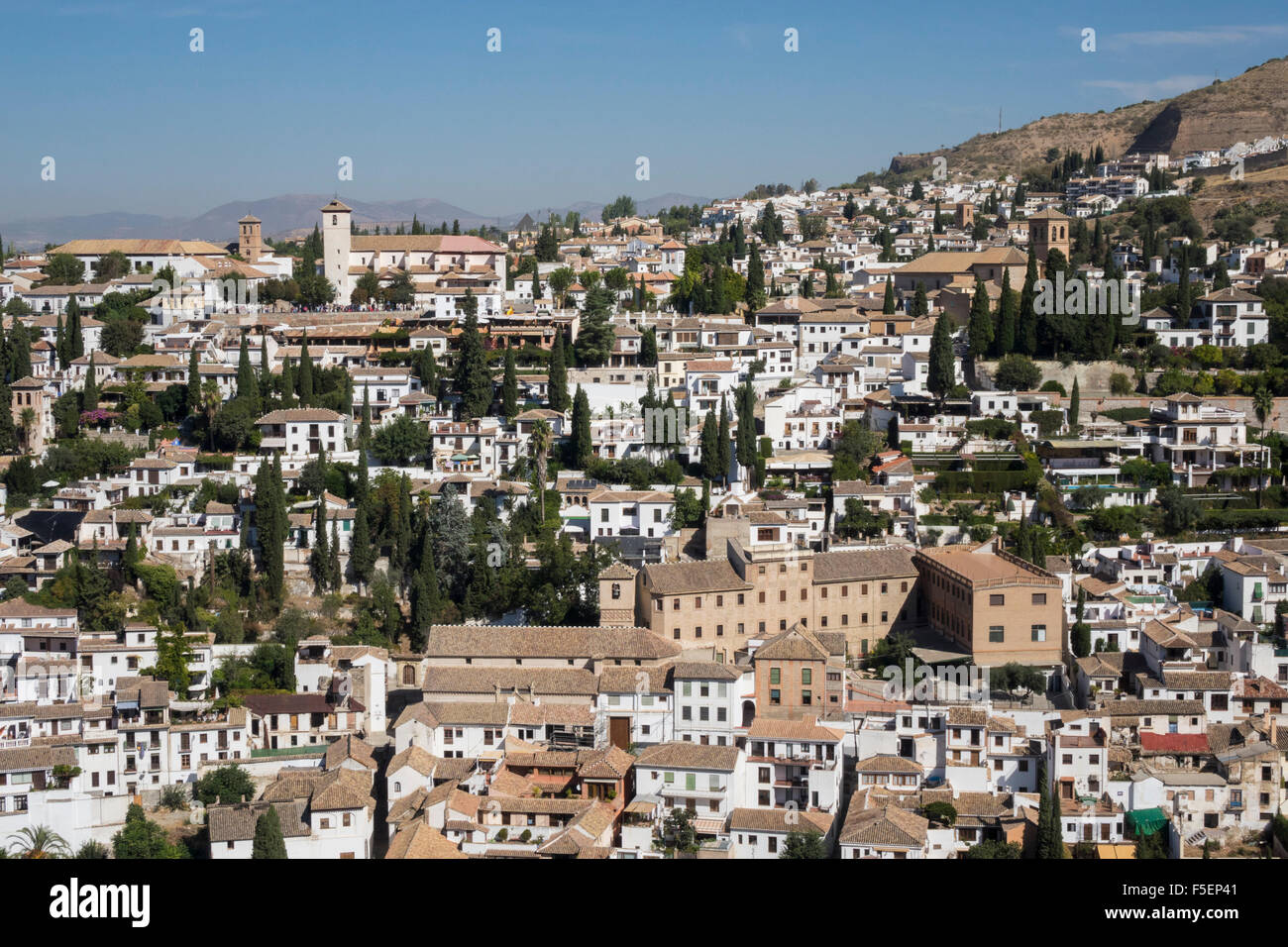 Casco antiguo de la ciudad de Granada, en Andalucía, España, Europa Foto de stock