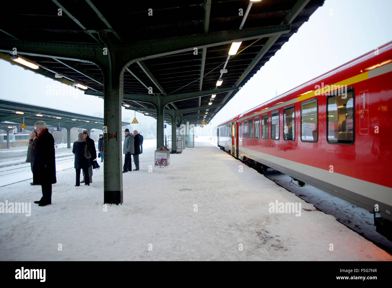 Estación de tren de Goslar, Baja Sajonia, Alemania. Foto de stock