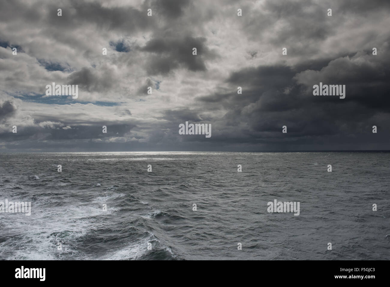 Lituania, el mal tiempo en el Mar Báltico Foto de stock