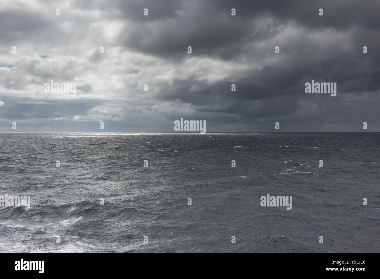 Lituania, el mal tiempo en el Mar Báltico Foto de stock