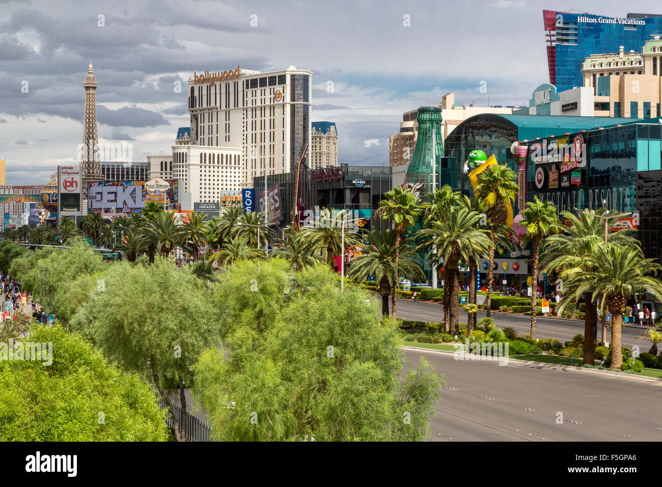 Las Vegas, Nevada. Las Vegas Boulevard Street Scene. Foto de stock