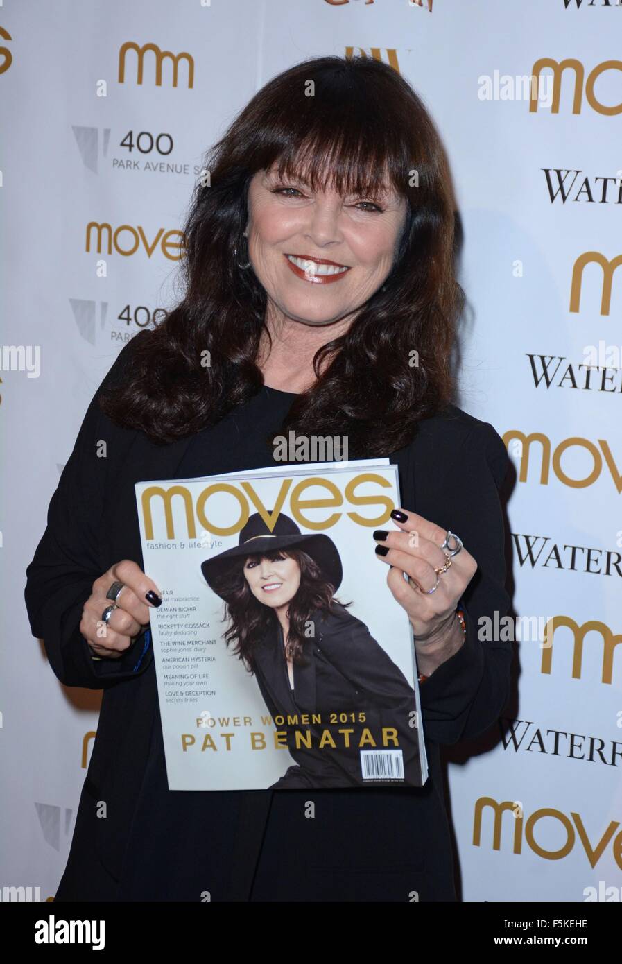 Nueva York, NY, EUA. 5 nov, 2015. Pat Benatar en la terminal de llegadas de traslados 2015 Power mujer Gala de Premiación, India House Club, Nueva York, NY, 5 de noviembre de 2015. Crédito: Derek tormenta/Everett Collection/Alamy Live News Foto de stock