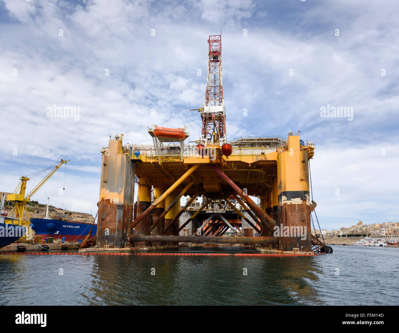 Ocean Amirante plataforma petrolífera Foto de stock