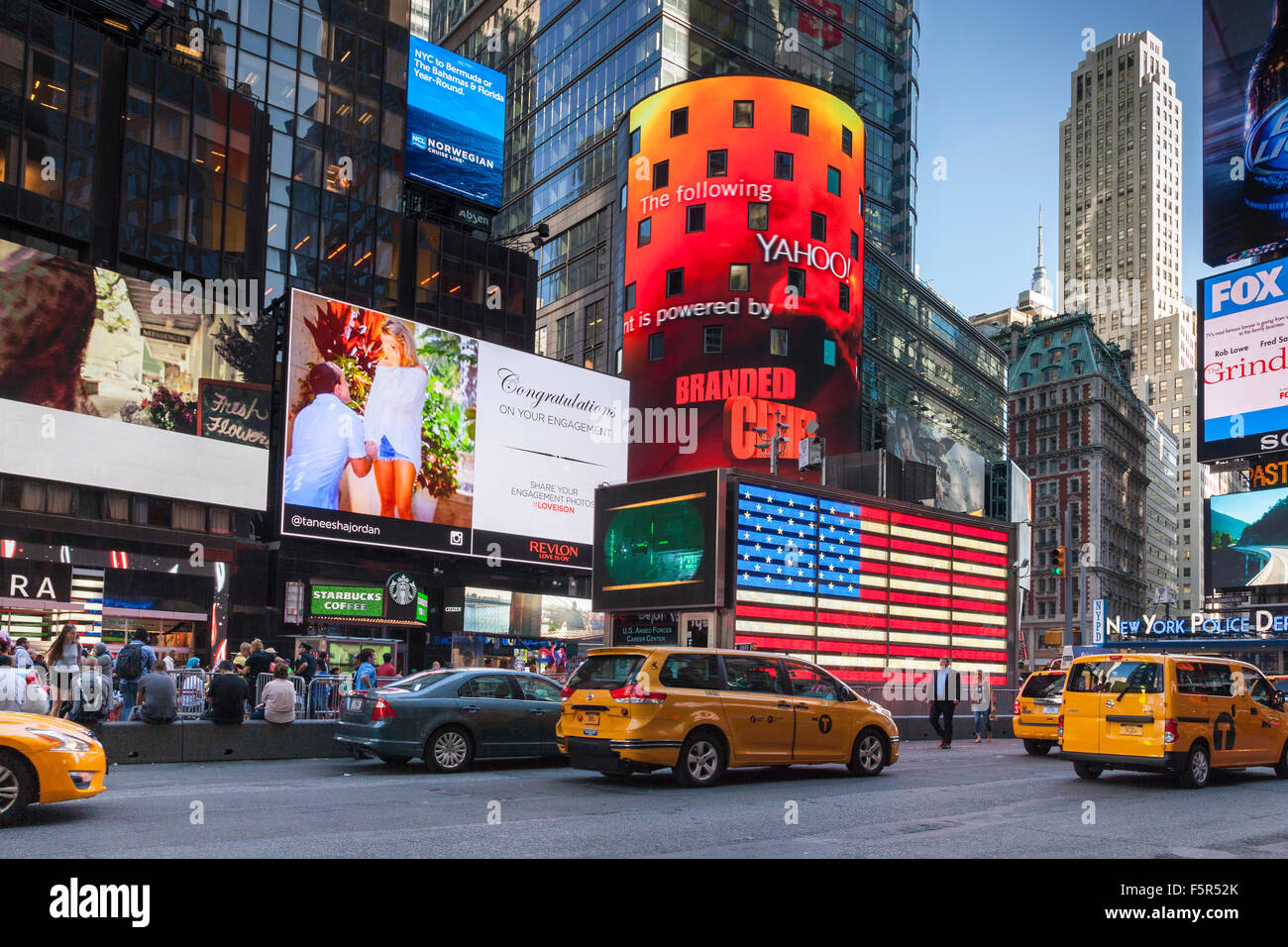 Times Square, el centro de Manhattan, Nueva York, EE.UU. Foto de stock