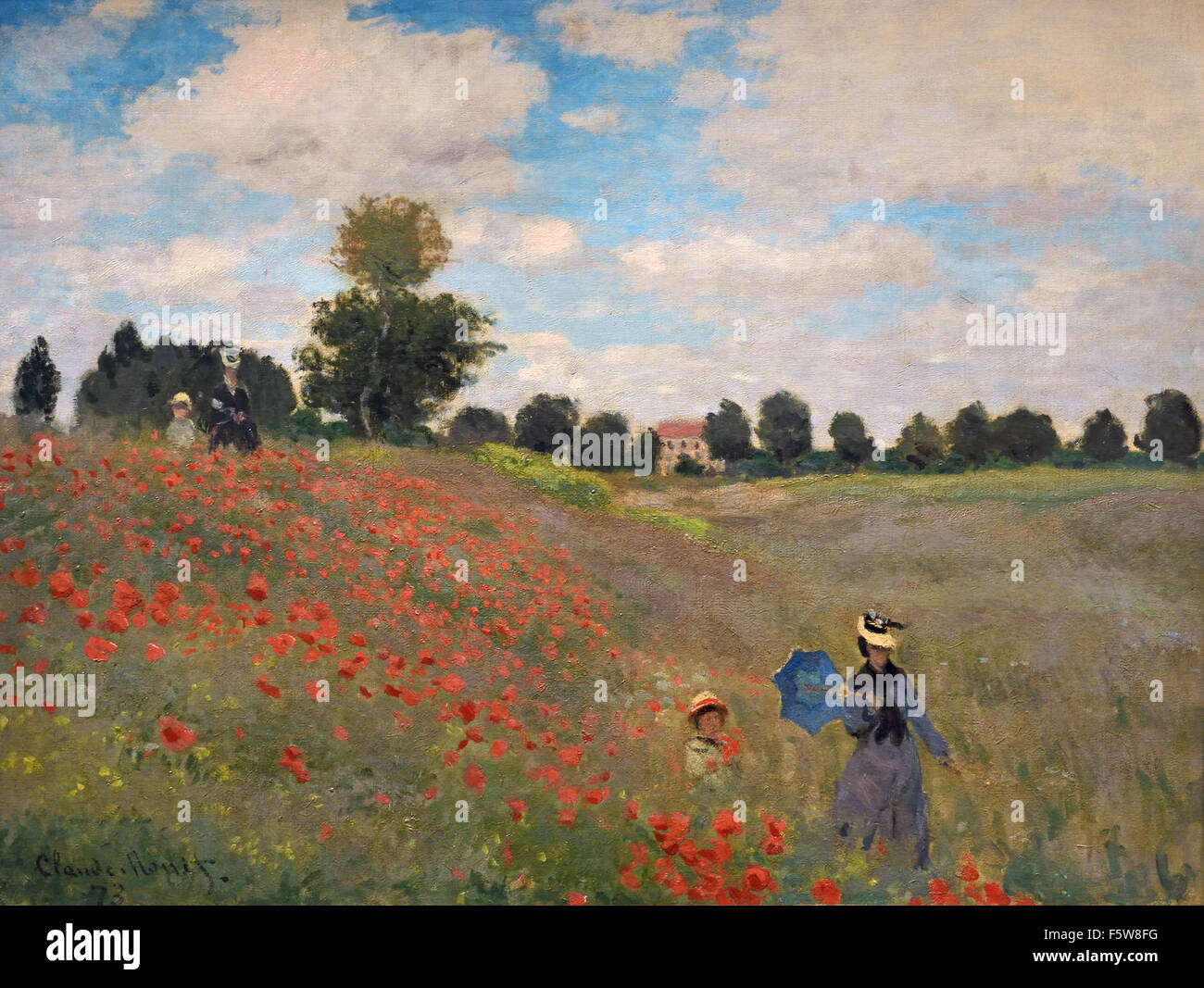 - Coquelicots amapolas 1873 Claude Monet 1840 - 1926 Francia Foto de stock