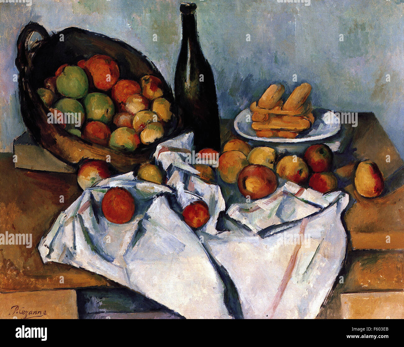 Cesta De Manzanas Cezanne