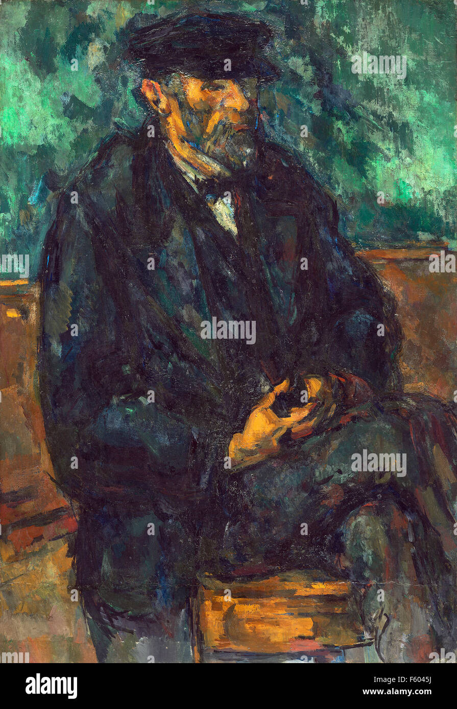 Paul Cézanne - El Jardinero Vallier Foto de stock