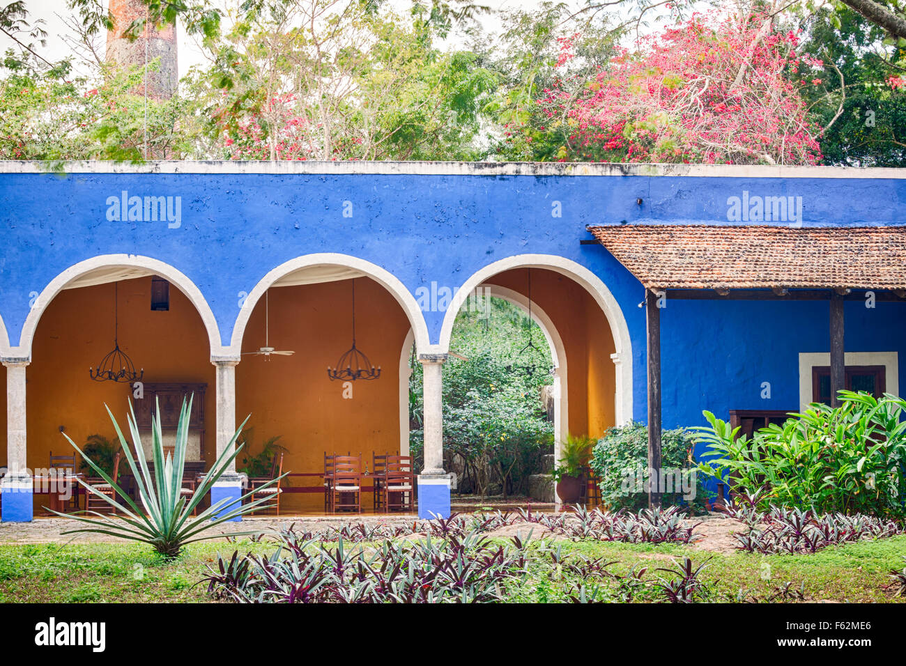 La hacienda San José Cholul en Yucatán, México. Foto de stock