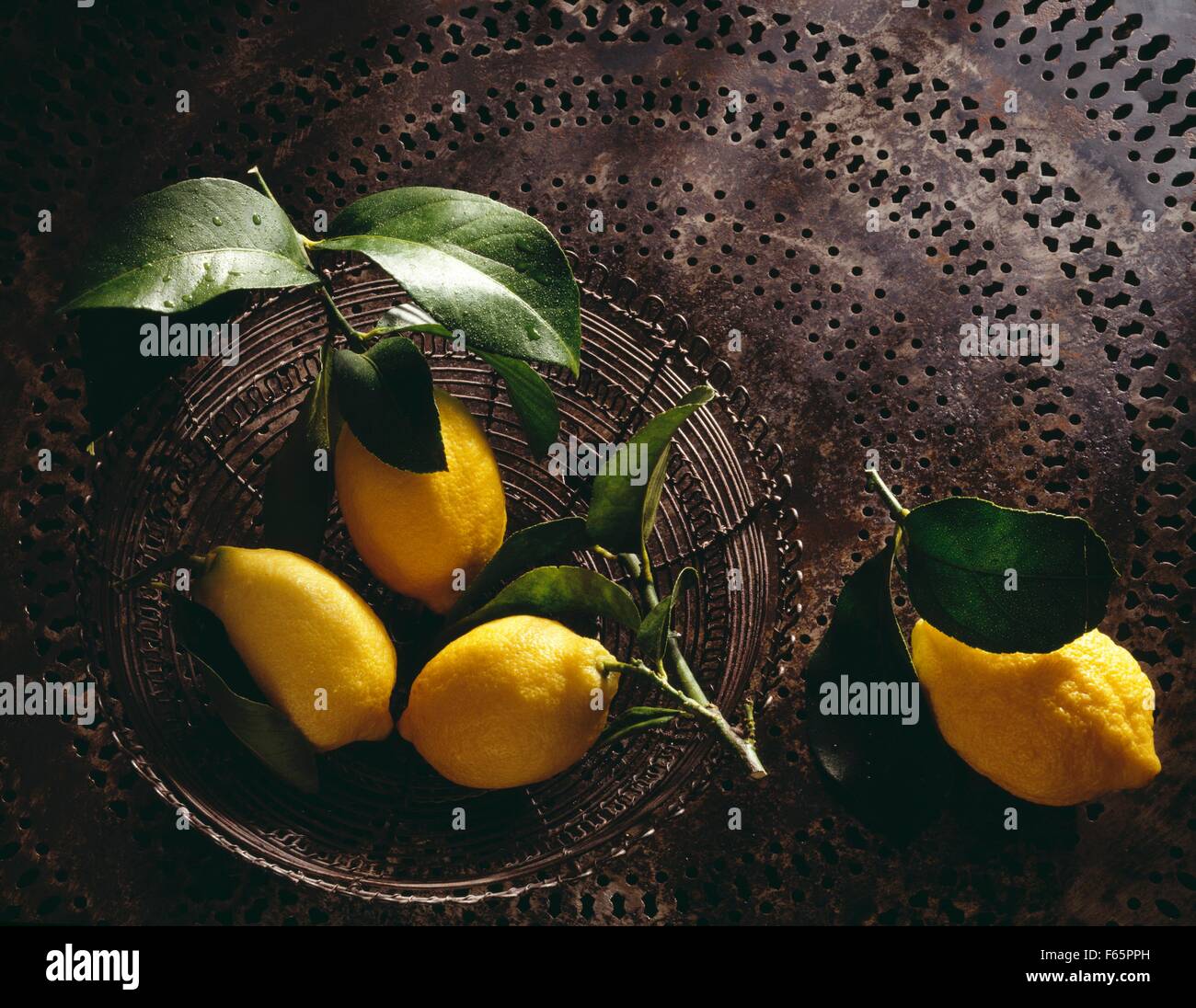 Los Limones de Menton Foto de stock