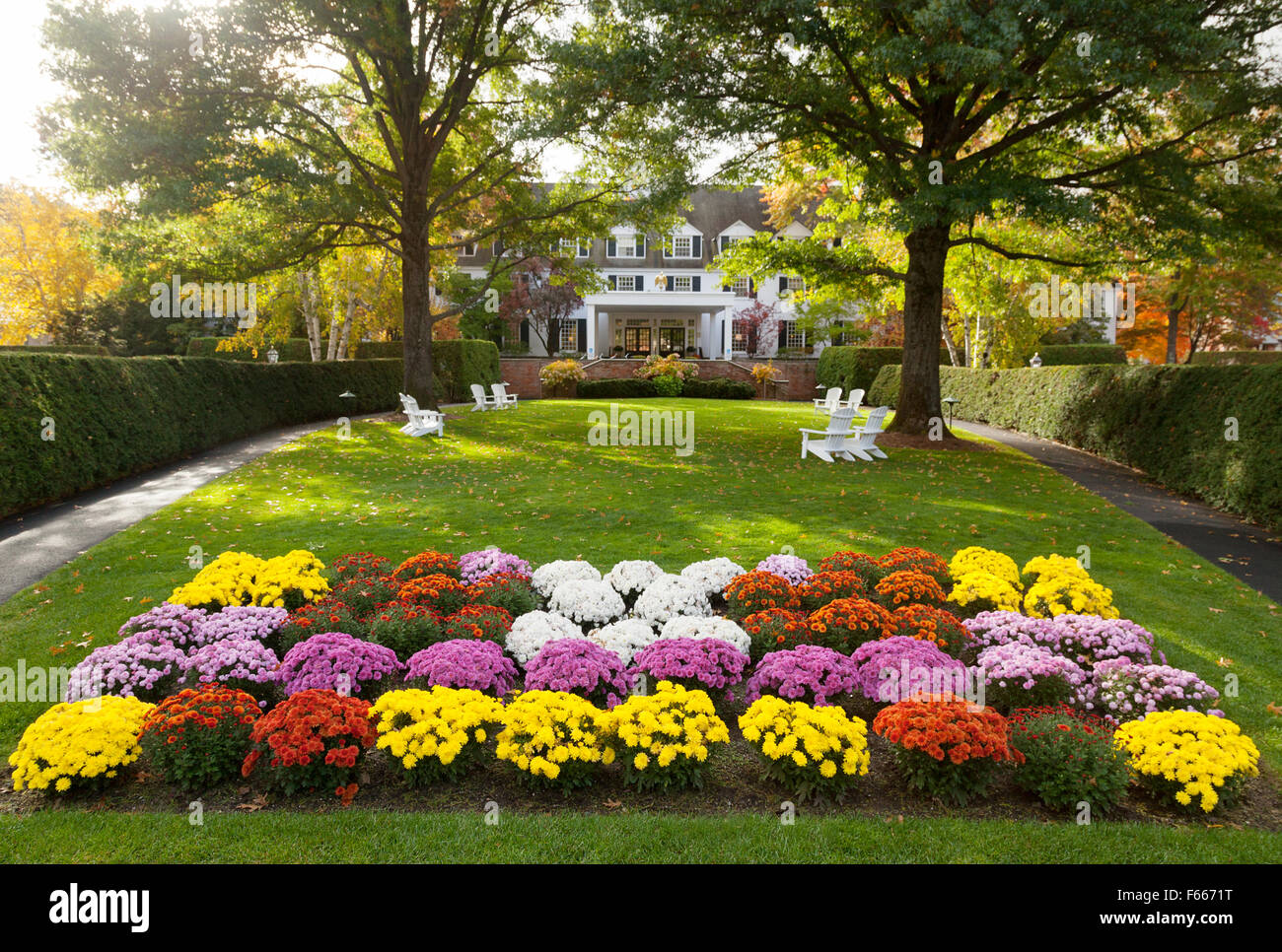 El Luxury Inn Hotel Woodstock Woodstock, Vermont VT Nueva Inglaterra, EE.UU. Foto de stock