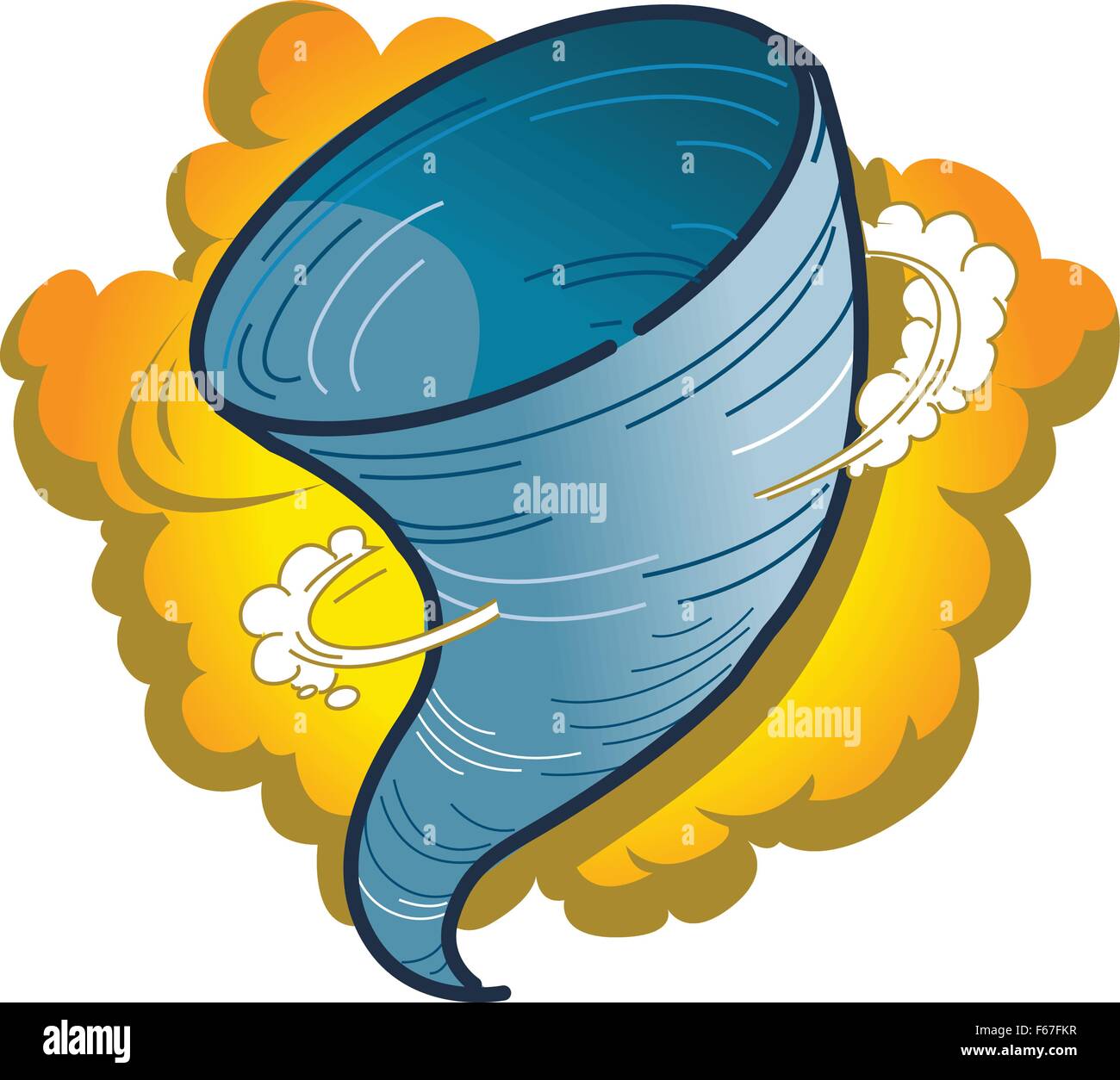 Gráficos de dibujos animados de un Tornado, un huracán o pico de agua  Imagen Vector de stock - Alamy