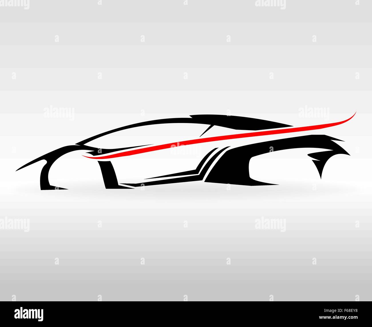 Concepto de coche deportivo vehículo describe el gráfico Ilustración del Vector