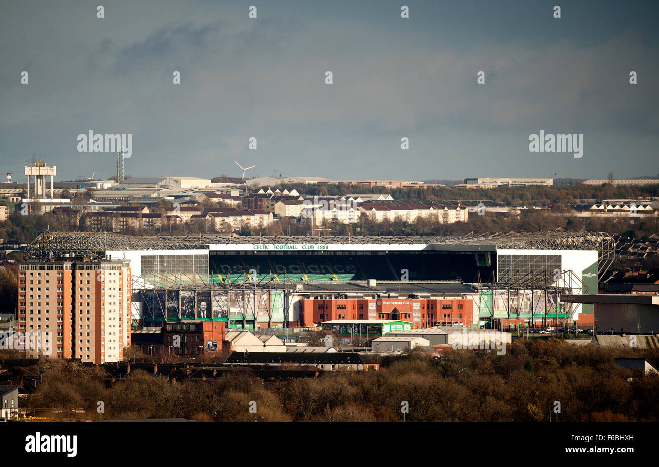 El Celtic Football Club, también conocido como el estadio de Parkhead celta o el parque. Foto de stock