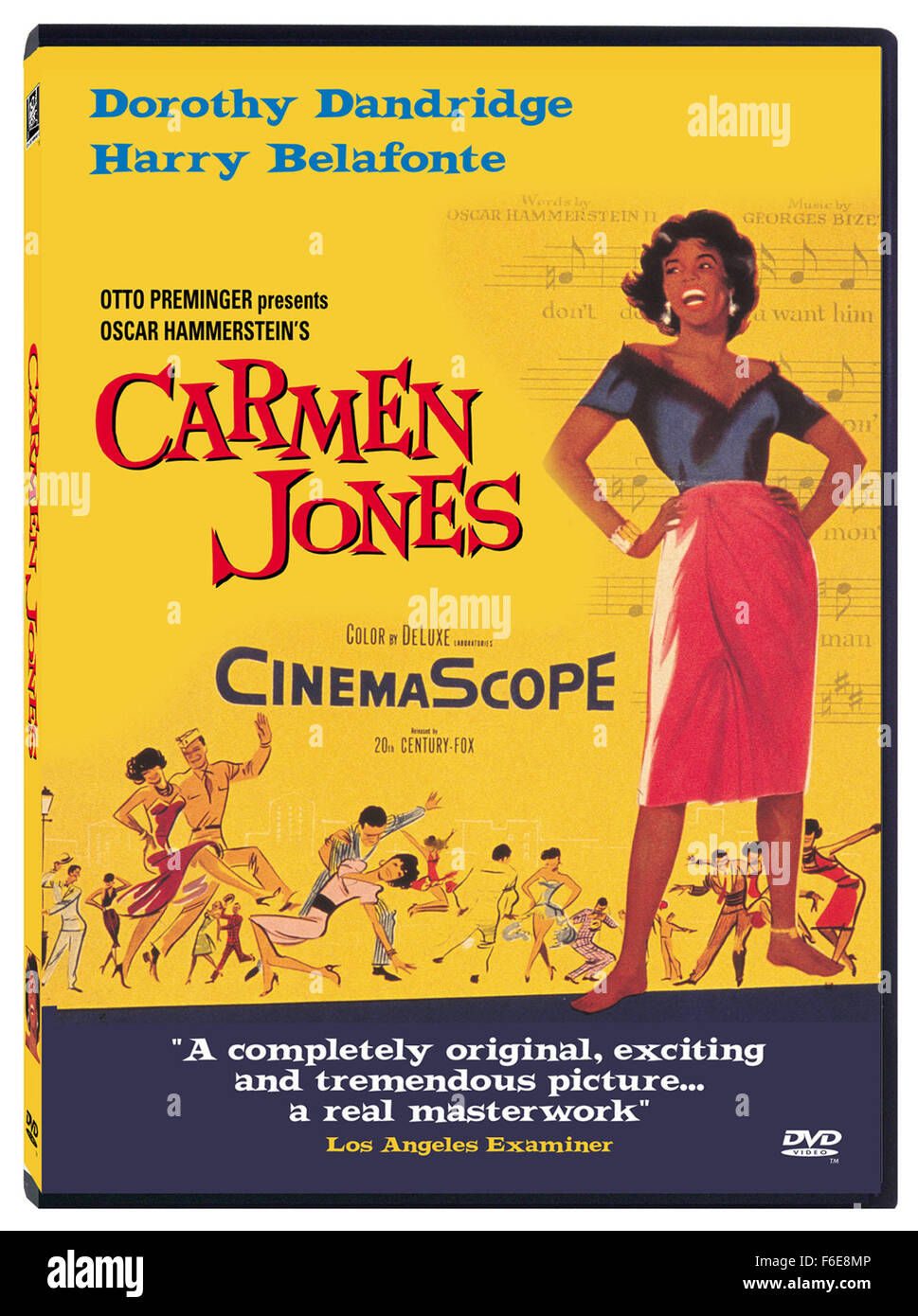 Oct 28, 1954; Los Ángeles, CA, EE.UU.; clave para la Century Fox DVD, 'Carmen Jones', por Dorothy DANDRIDGE como Carmen Jones. Dirigida por Otto Preminger Fotografía de stock -