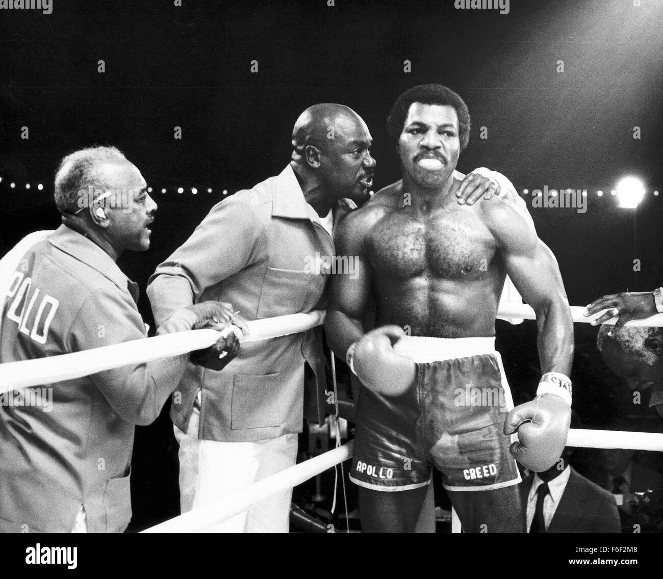 Jun 15, 1979; Philadelphia, PA, USA; Carl Weathers (derecha) como