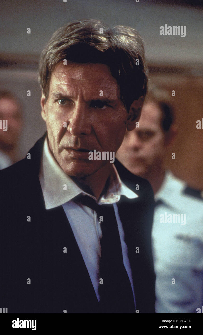 Jul 25, 1997; Cleveland, OH, EE.UU.;el actor Harrison Ford estrellas como  Presidente James Marshall en 'Air Force One' Fotografía de stock - Alamy