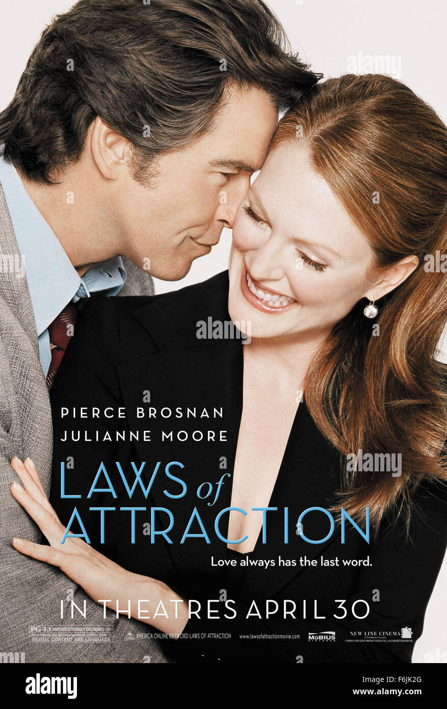 Fecha de lanzamiento 30 de abril de 2004. Título de la película Leyes de atracción