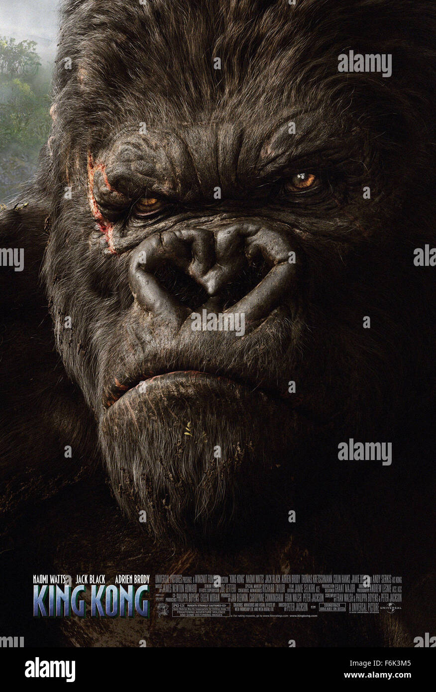 Fecha de lanzamiento 14 de diciembre de 2005. Título de la película King Kong. Estudio