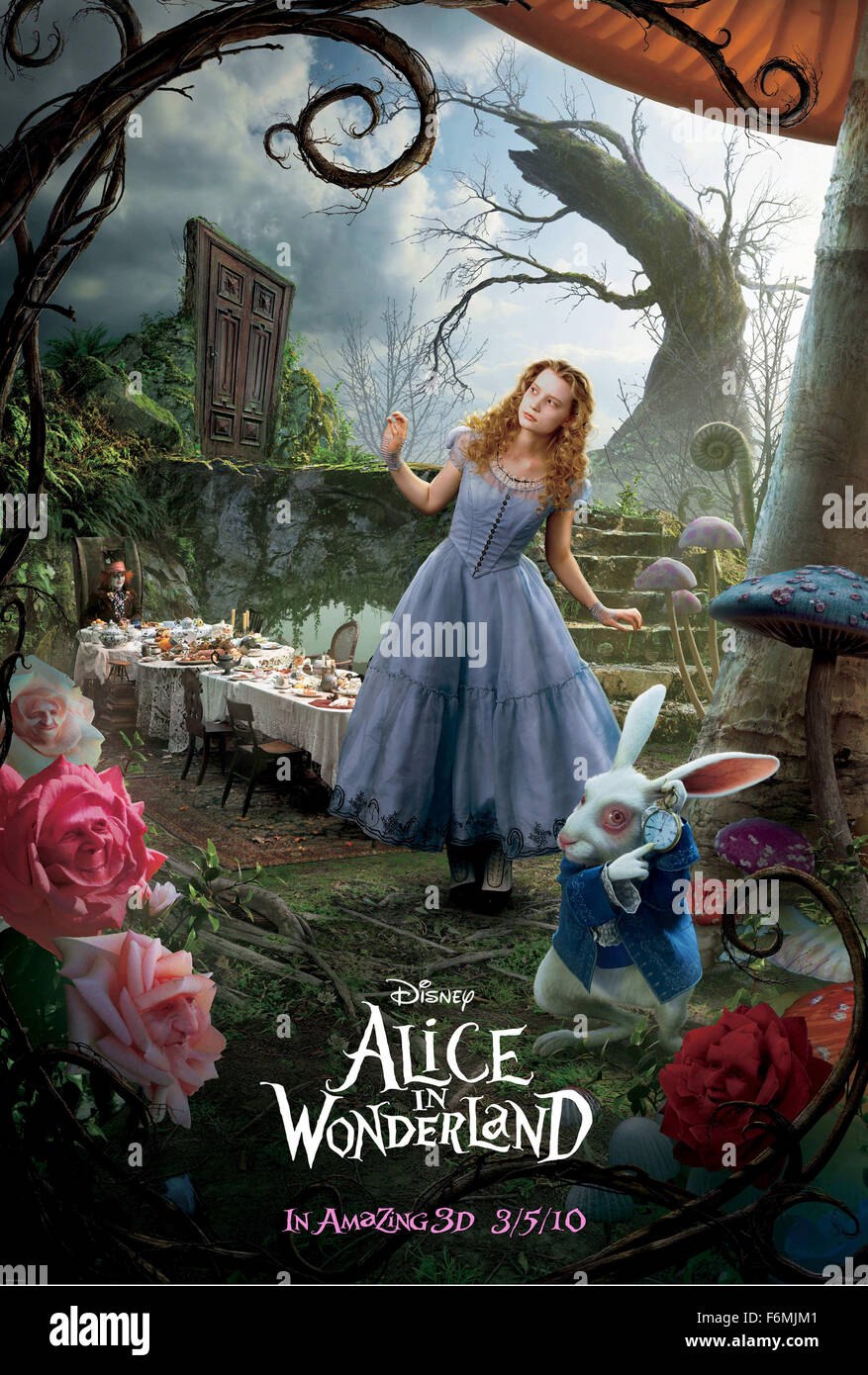 Fecha de lanzamiento: 5 de marzo de 2010 PELÍCULA: Alice in Wonderland  Estudio: Walt Disney Pictures DIRECTOR: Tim Burton Parcela: 19 años Alicia  regresa al mundo mágico de su aventura infantil, donde