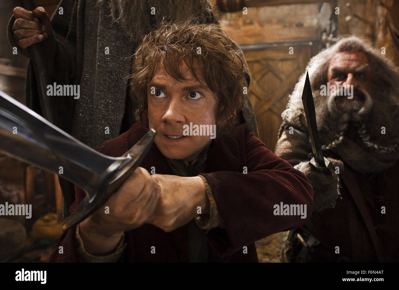 Enero 24, 2014 - Hollywood, EE.UU. - El Hobbit: la desolación de SMAUG (2013)..Martin Freeman..Peter Jackson (DIR). (Crédito de la imagen: Imagen: Crédito c c cara a cara/Entretenimiento Fotos) Foto de stock