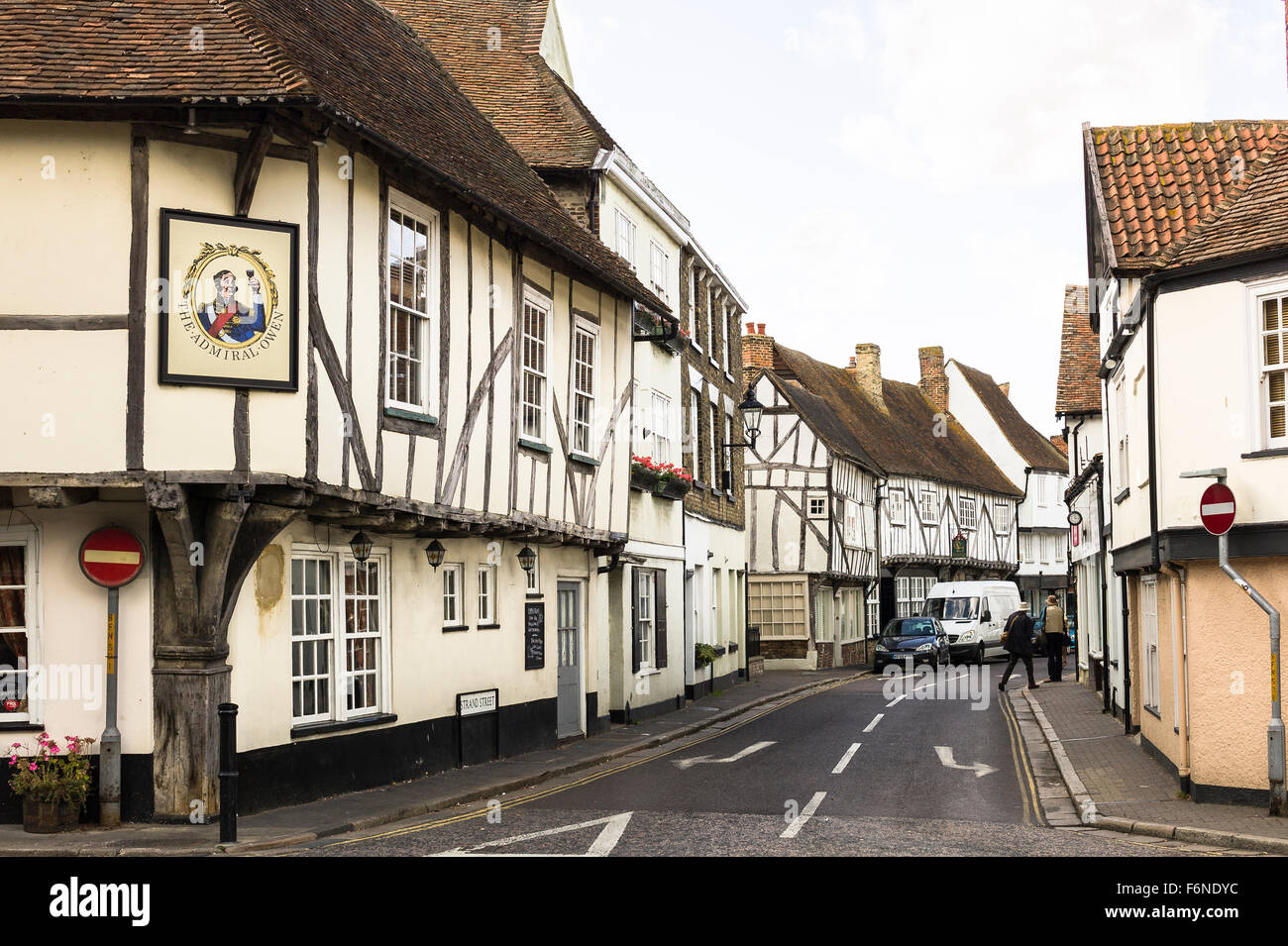 Strand Street en Sándwich Kent UK Fotografía de stock Alamy