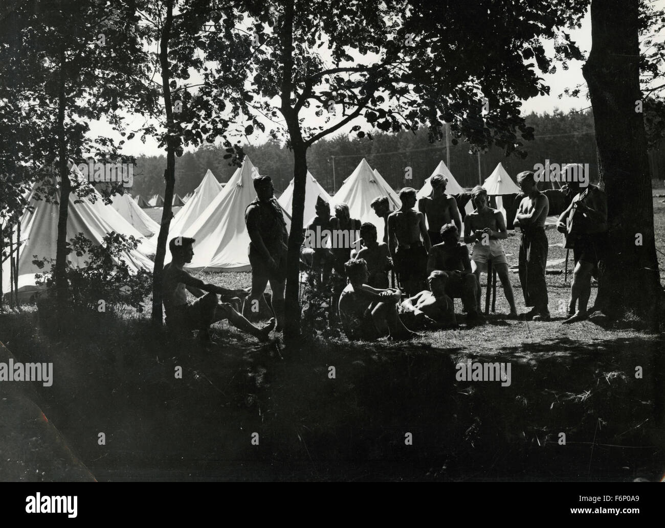 El campamento de la Juventud de Hitler, Alemania Foto de stock