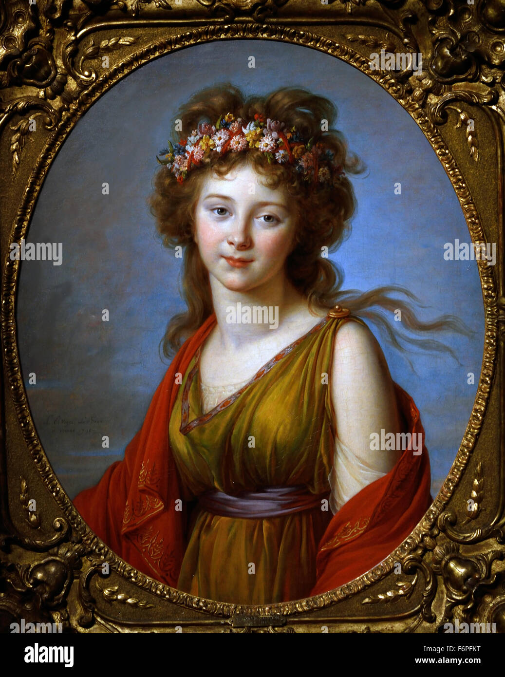 Anna Flora Von Kagneck, plus tard Gräfin Wrbna 1792 Marie Louise Élisabeth Vigée Le Brun 1755 -1842 París Francia Francia ( rococó pintor neoclásico ) Foto de stock