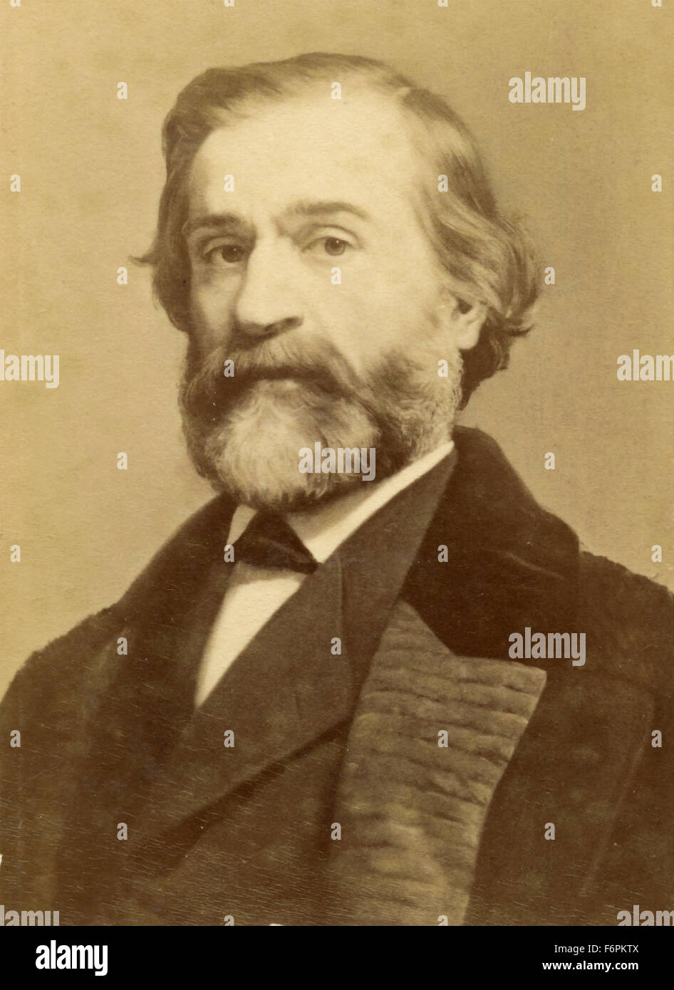 El compositor y músico italiano Giuseppe Verdi Foto de stock