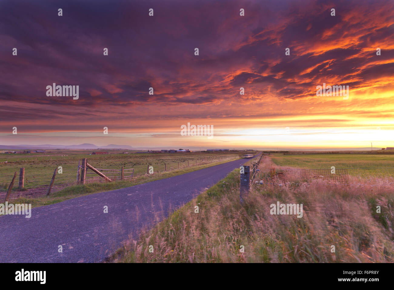 Orkney's Big Sky Foto de stock