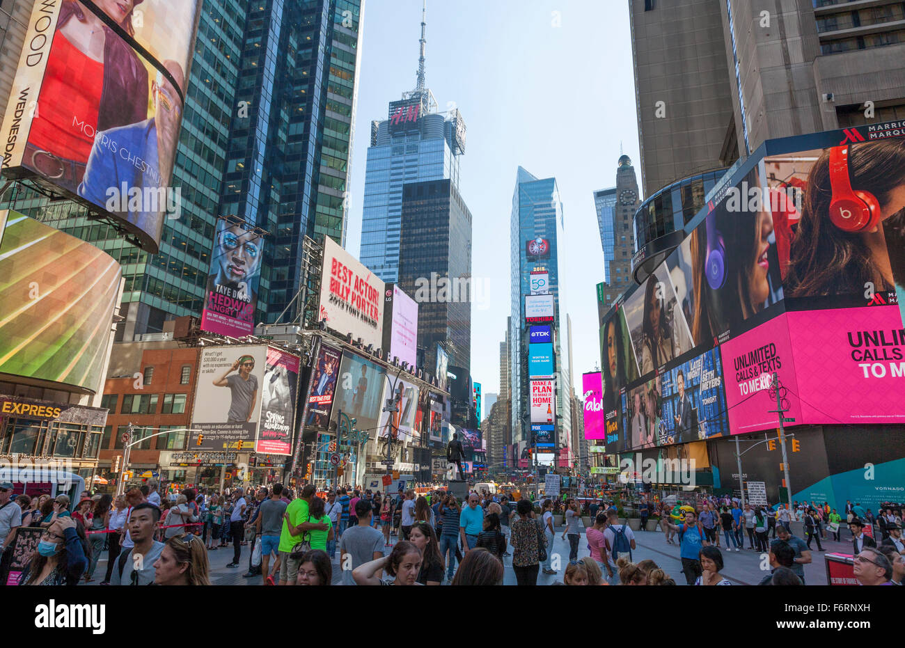 La Ciudad de Nueva York Manhattan Times Square, vallas publicitarias y