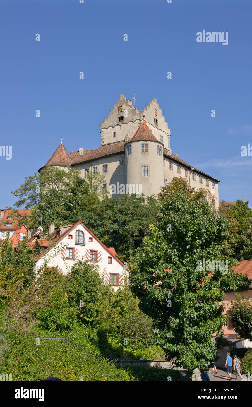 Meersburg Altes Schloss el viejo castillo Foto de stock