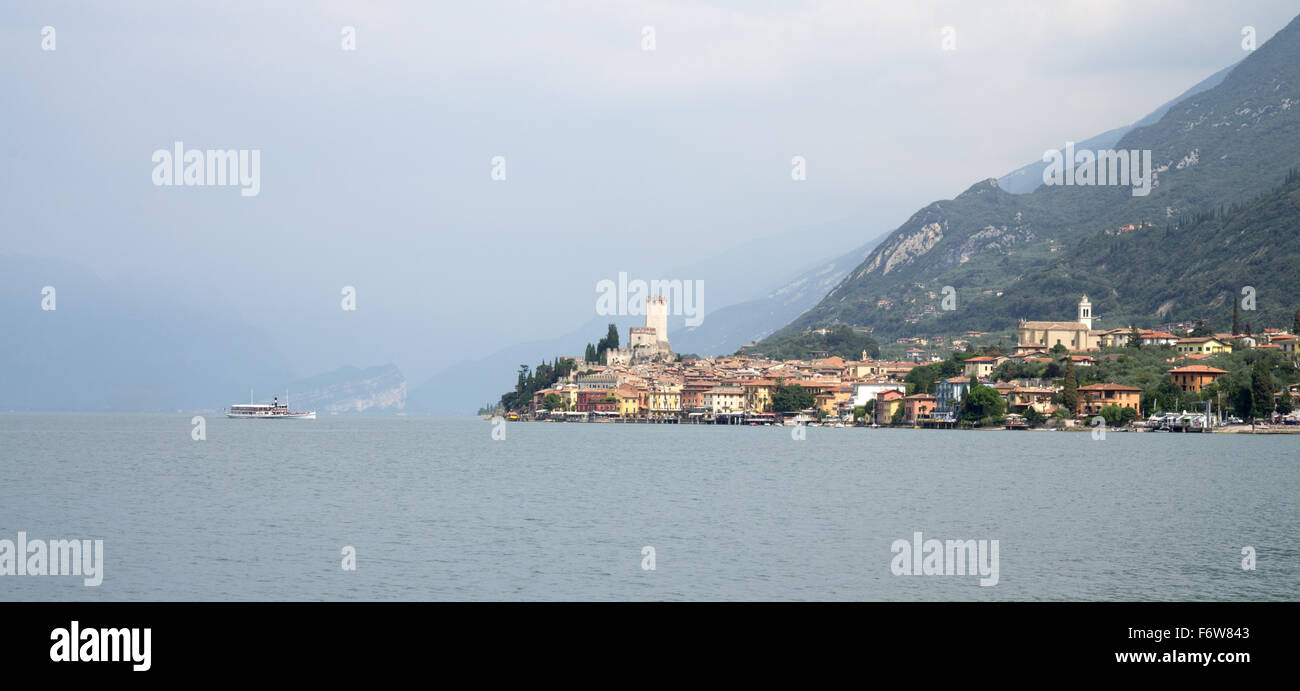 Malcesine, en el Lago de Garda Foto de stock