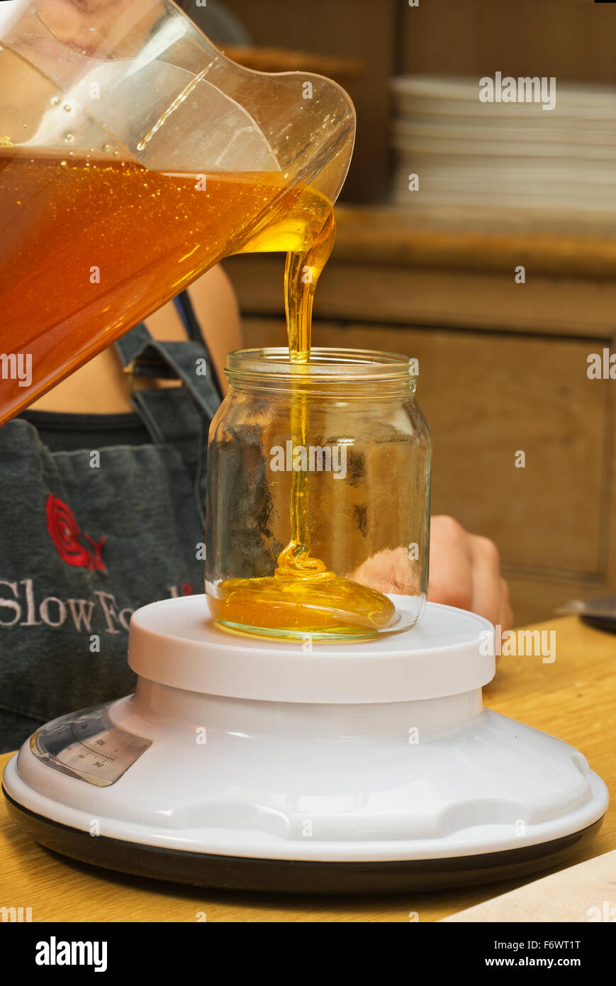 La apicultura, producción de miel, Foto de stock