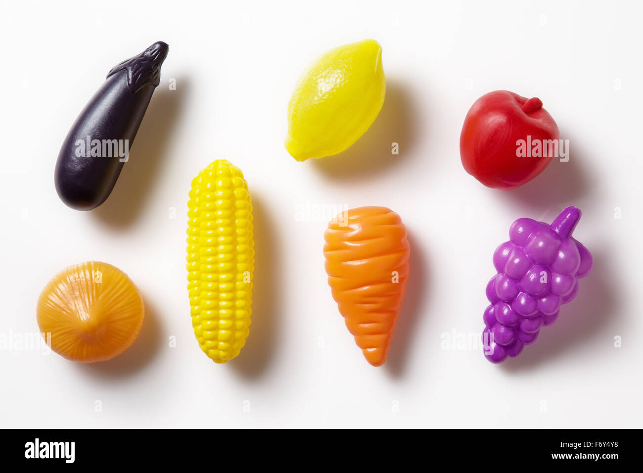 frutas de plastico para niños