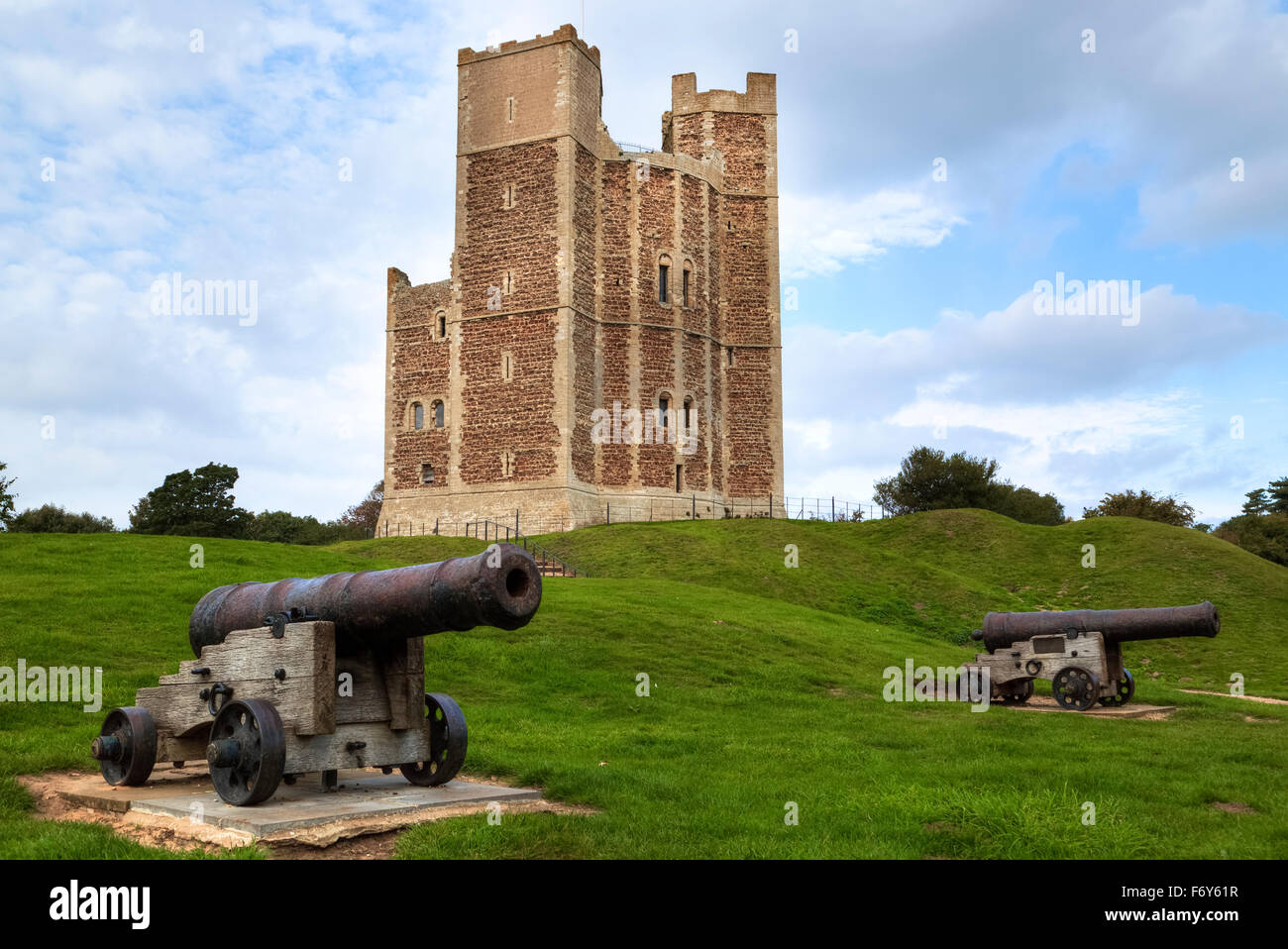 Orford Castle, en Suffolk, Inglaterra, Reino Unido. Foto de stock