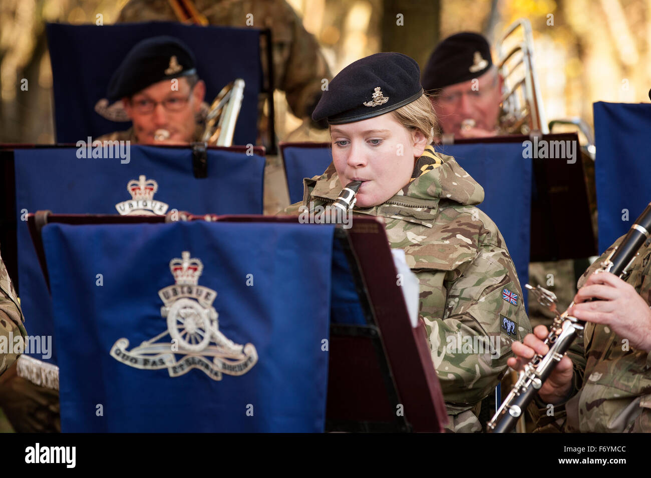 Las Fuerzas Armadas Brass Band Foto de stock