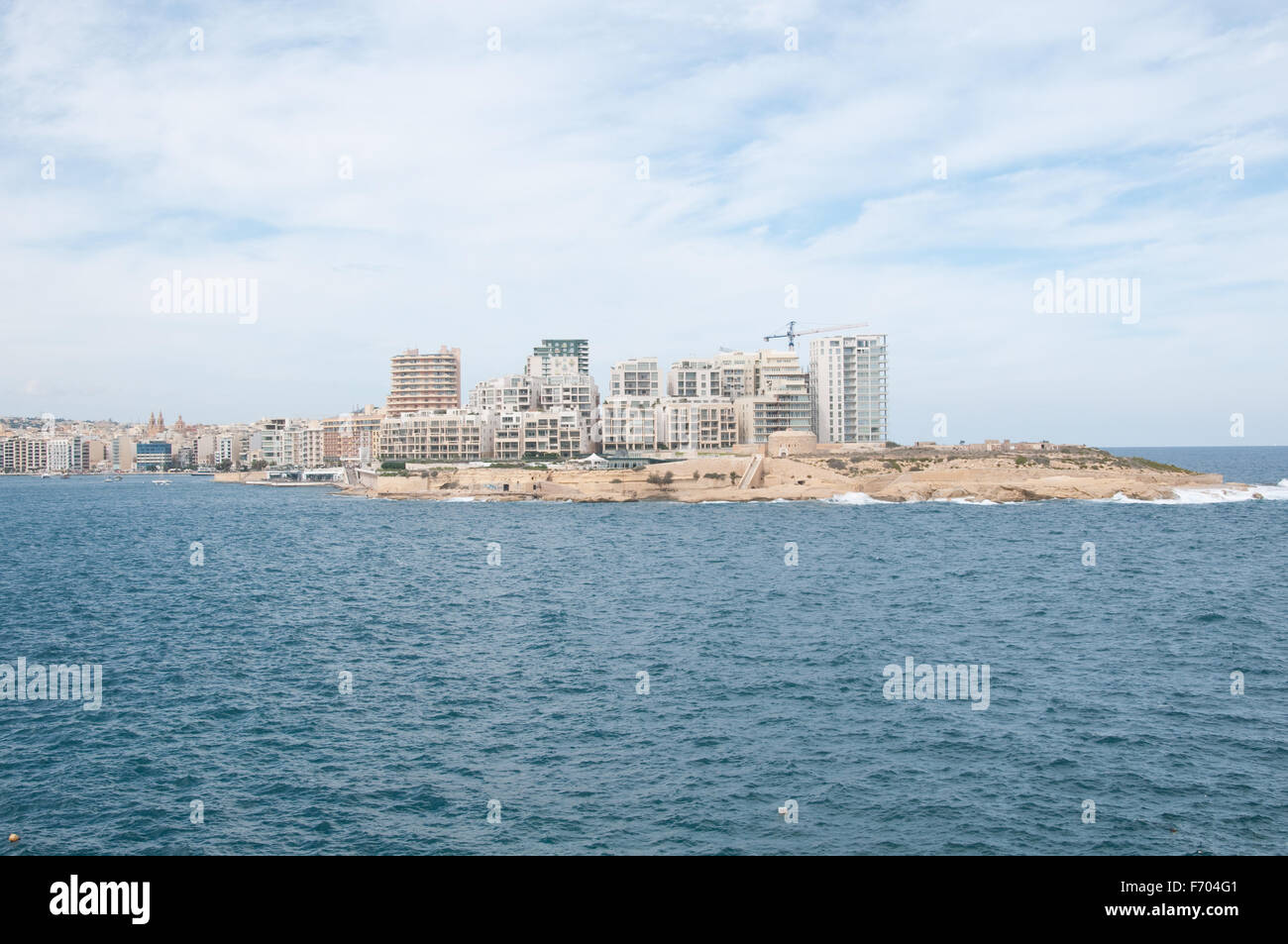 Waterfront City Valletta en Malta Foto de stock
