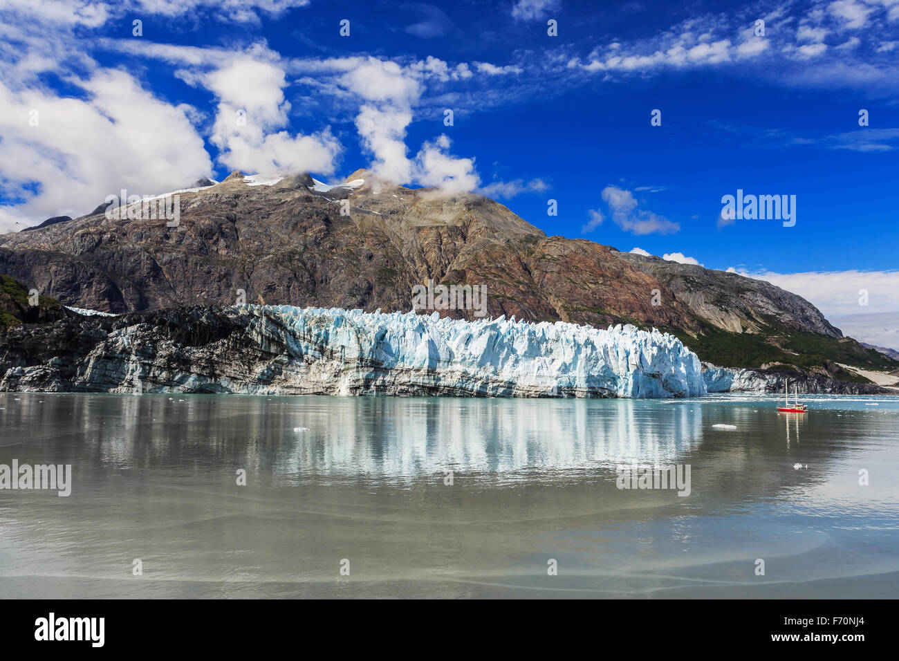 Margerie glaciar en el parque nacional de Glacier Bay, Alaska Foto de stock