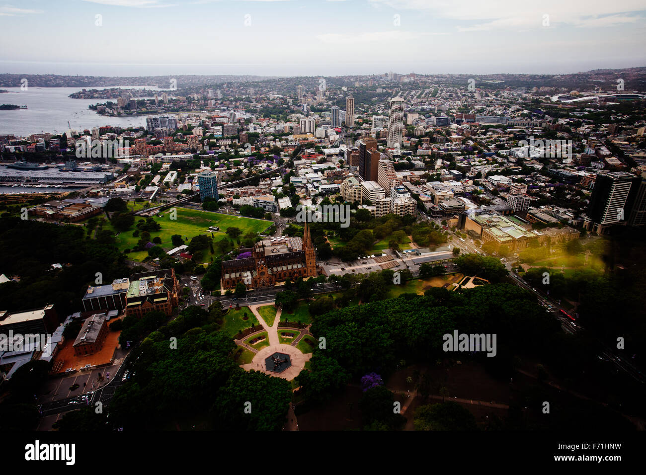 Vista aérea de la ciudad de Sydney Foto de stock