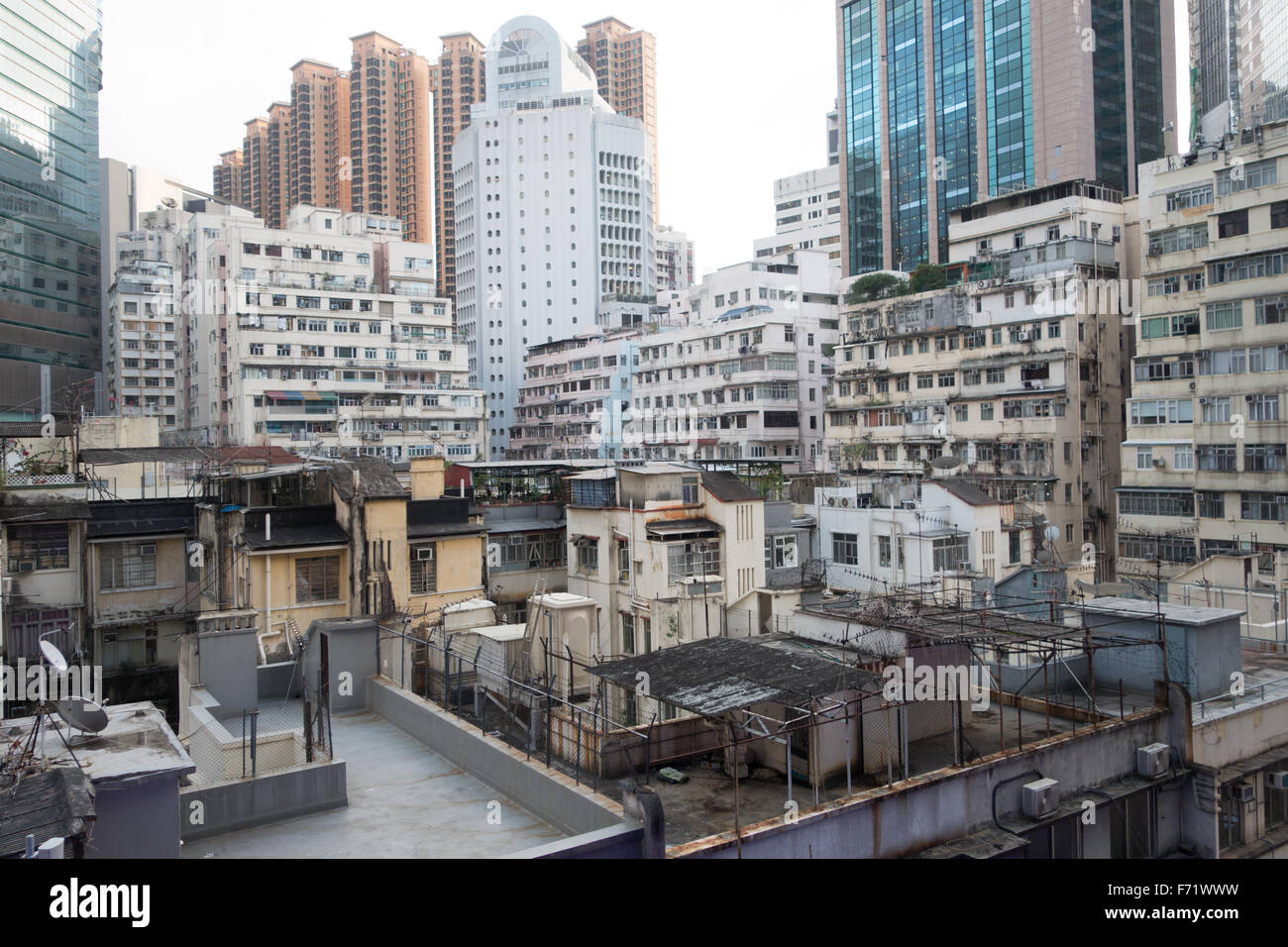 Hong Kong edificio antiguo edificio de arquitectura Foto de stock
