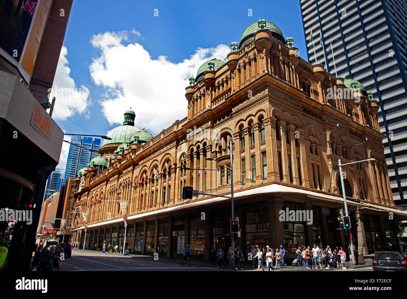 QVB, Queen Victoria Building, George Street, distrito central de negocios de Sydney, Sydney, NSW, Nueva Gales del Sur, Australia Foto de stock