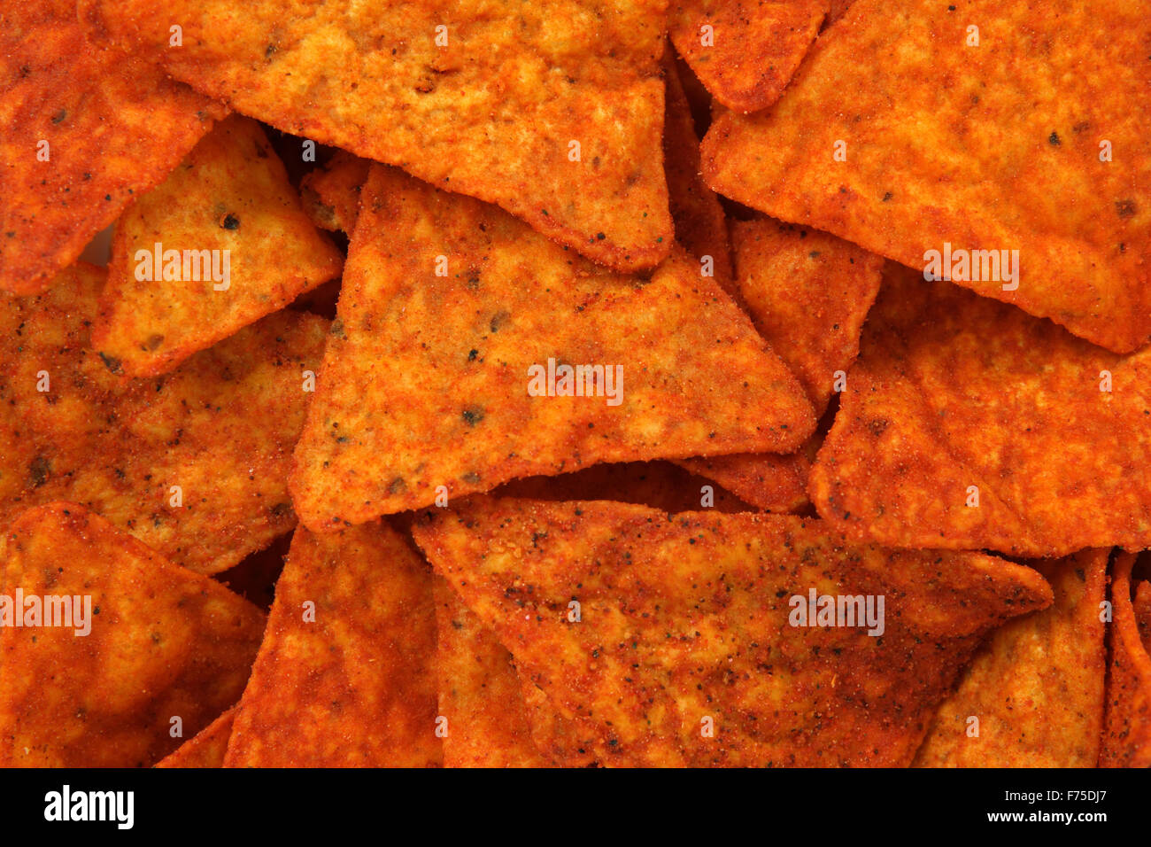 Hot corn chips antecedentes Fotografía de stock Alamy