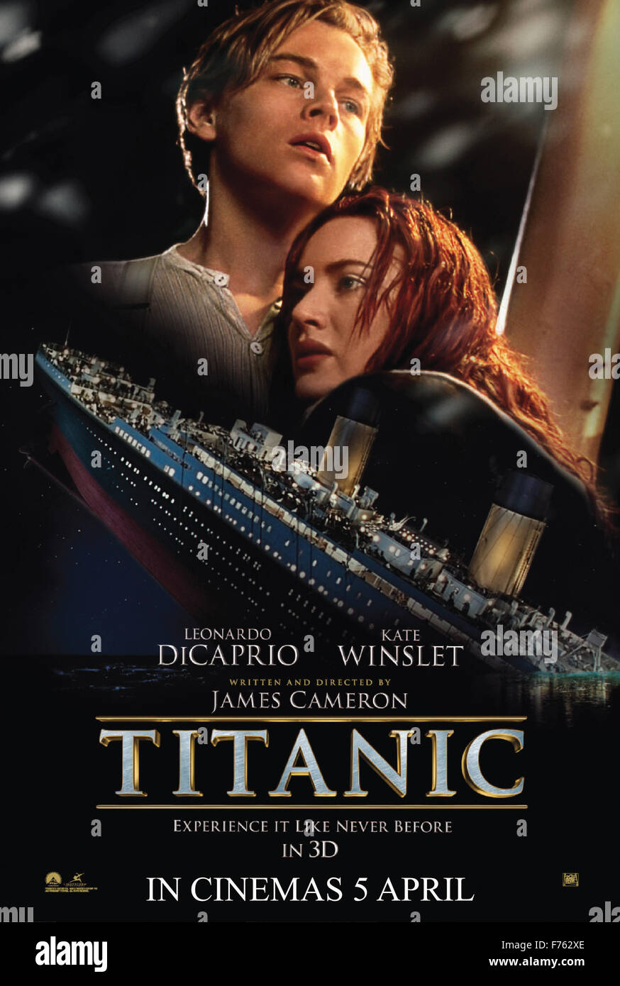 Póster de película de cine de Titanic Fotografía de stock Alamy