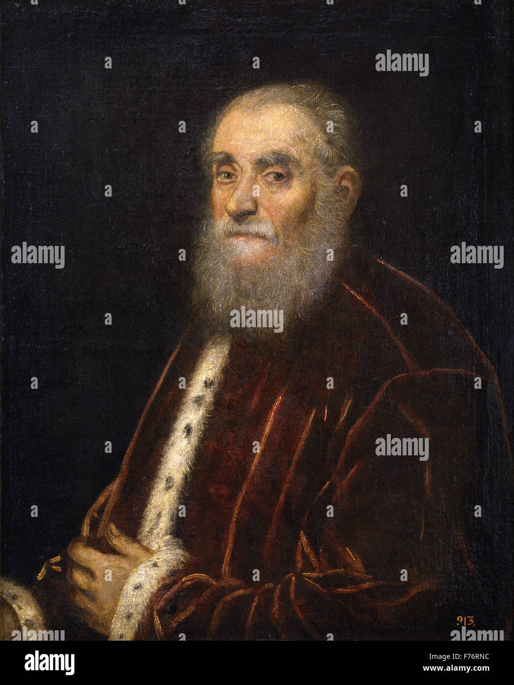 Jacopo Tintoretto - Marco Grimani Foto de stock