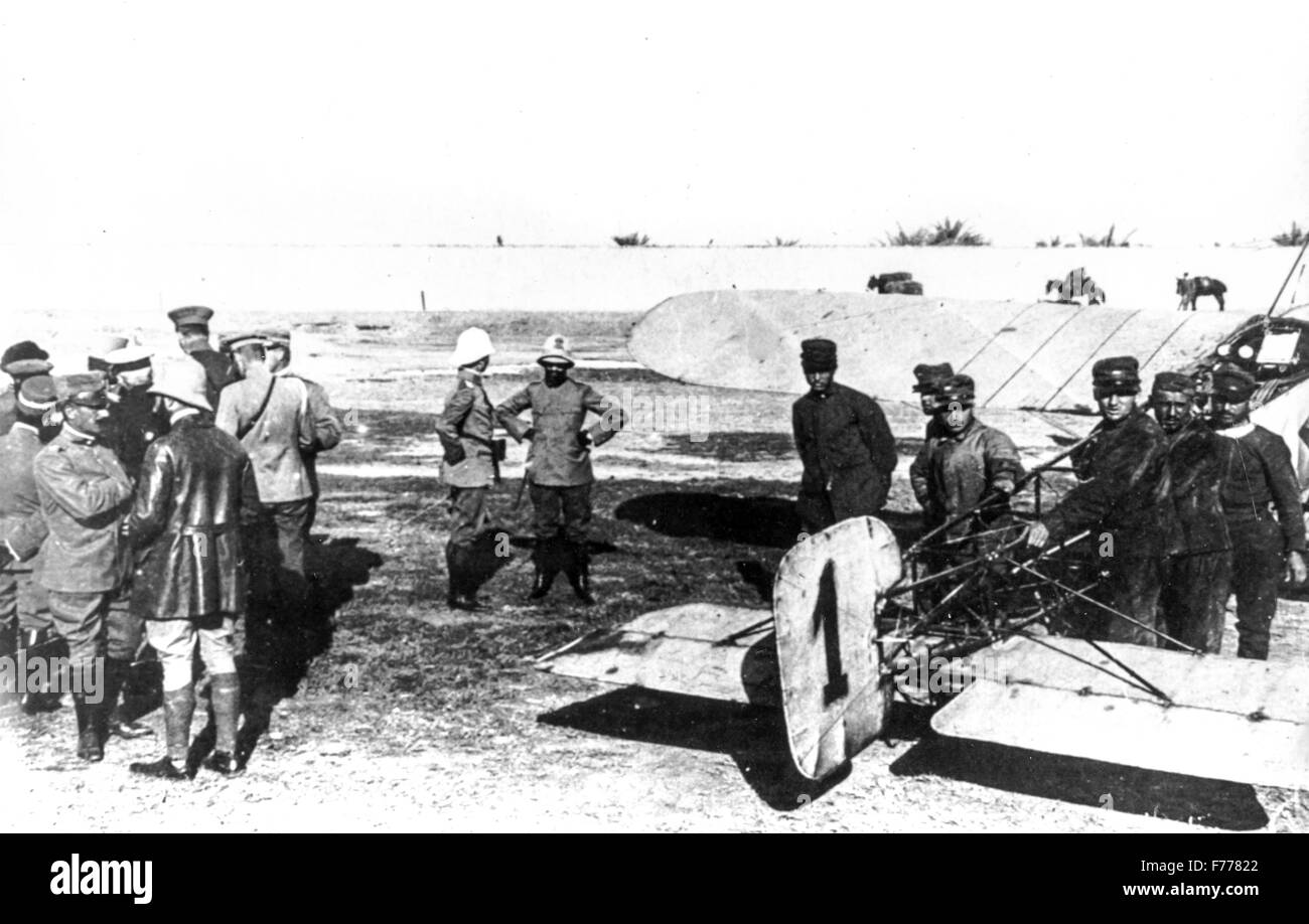 Trípoli, Libia, el comandante de la aeronave de la Piazza,1911 Foto de stock
