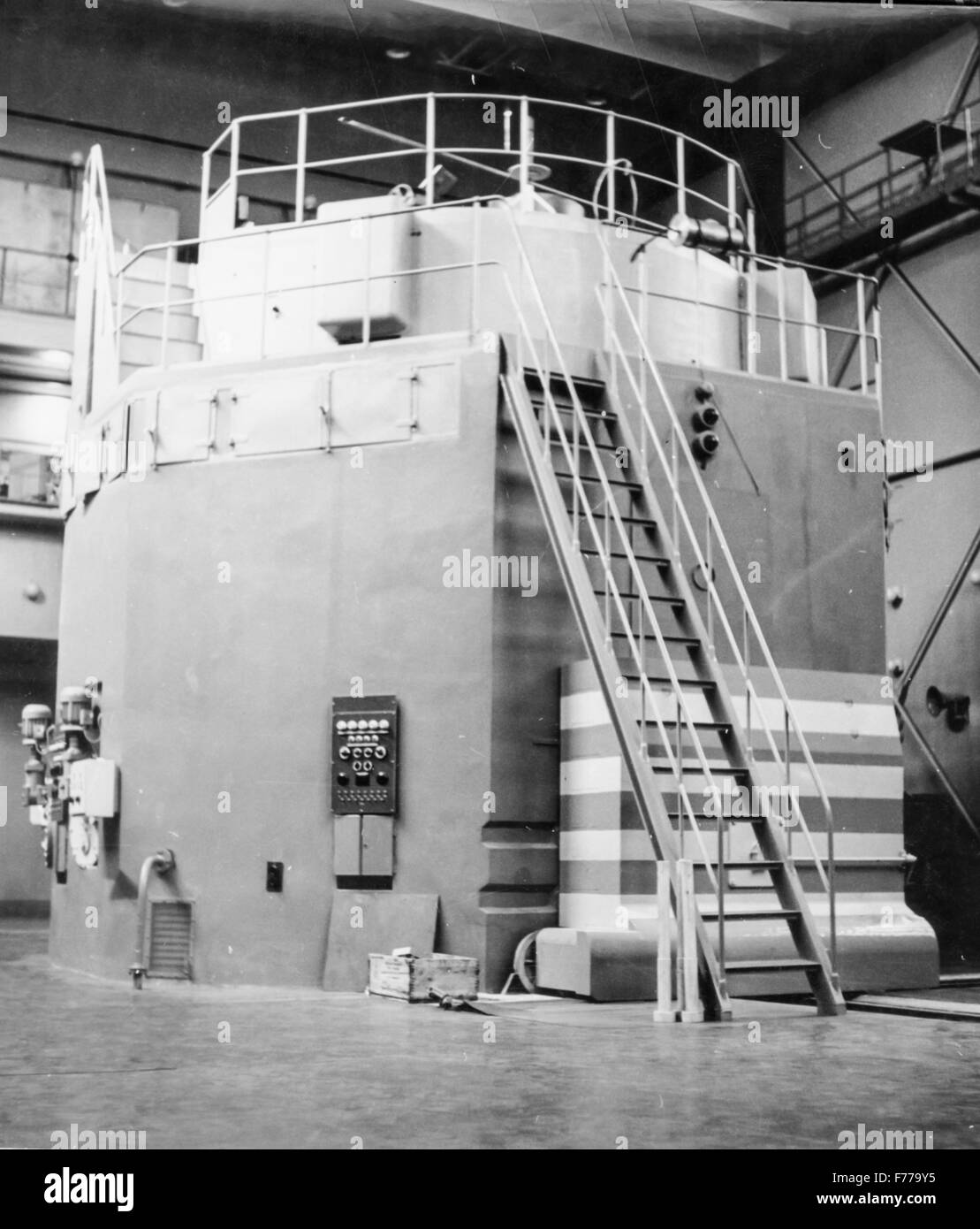 Interior de la nuclear Inbetriebnahme,DDR,Alemania Oriental,1957 Foto de stock