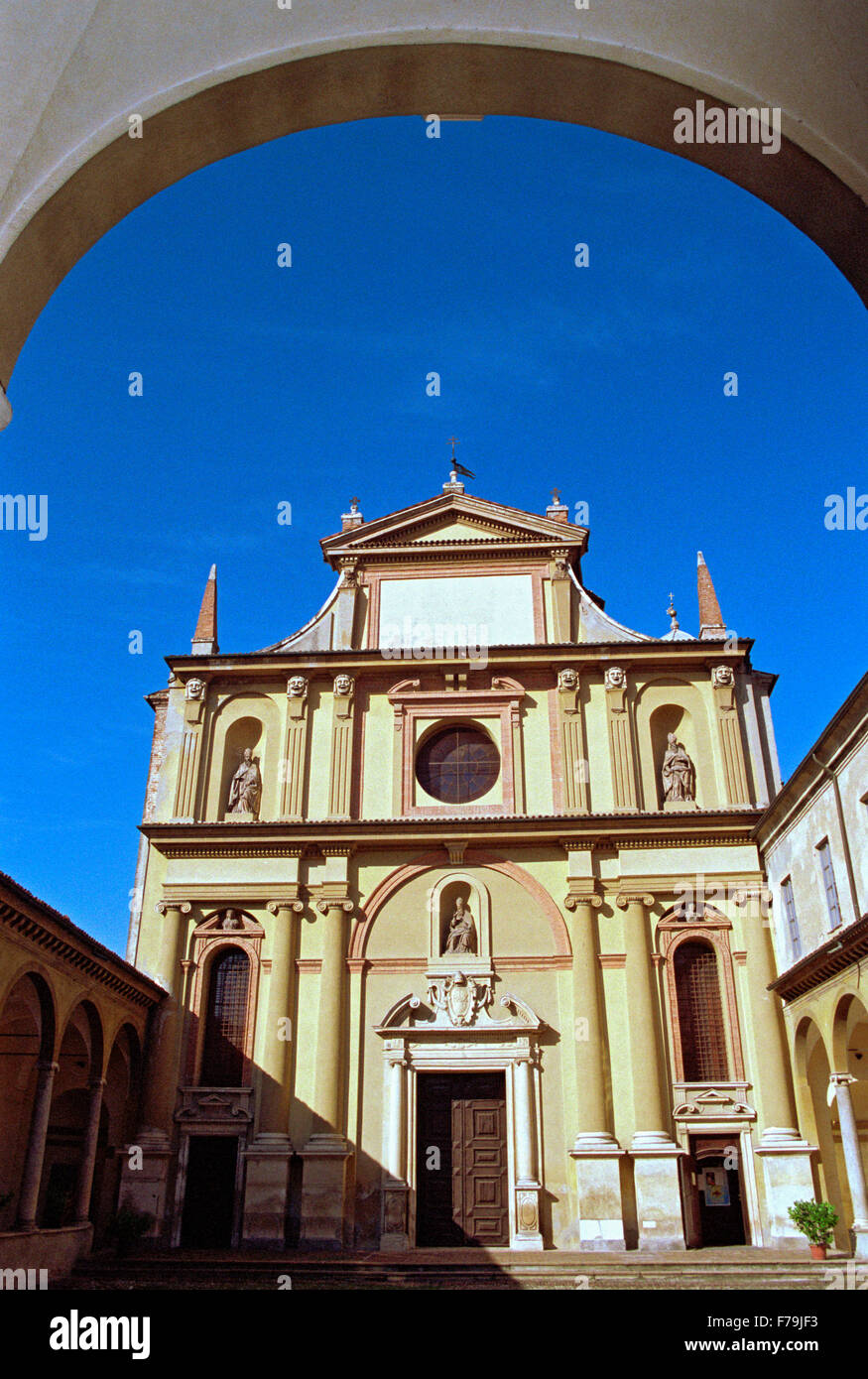 Italia, Emilia Romagna, Piacenza, la Iglesia de San Sisto. Foto de stock