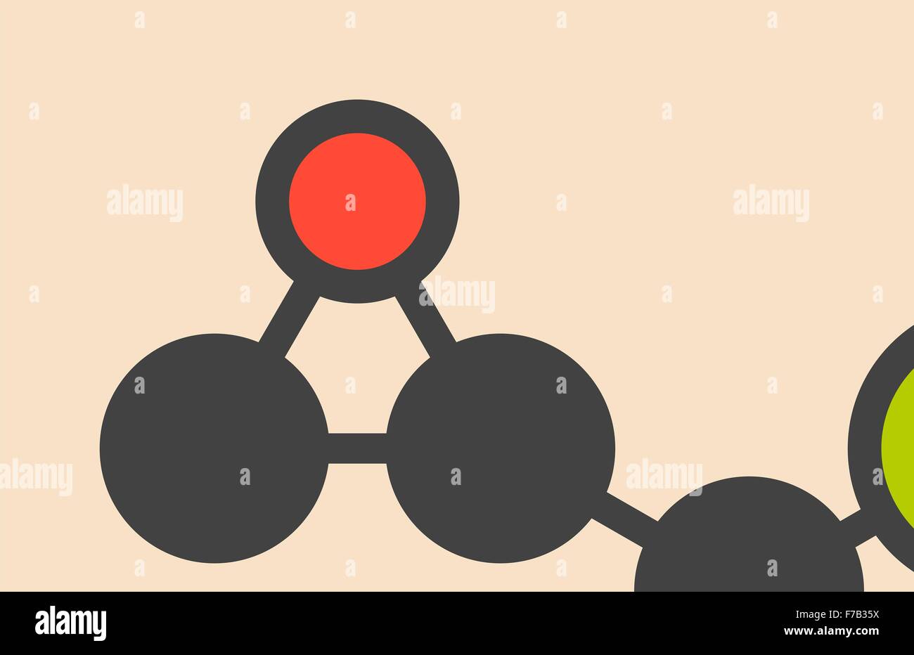 Epiclorhidrina (ECH) bloques de resina epoxi. Estilizada fórmula