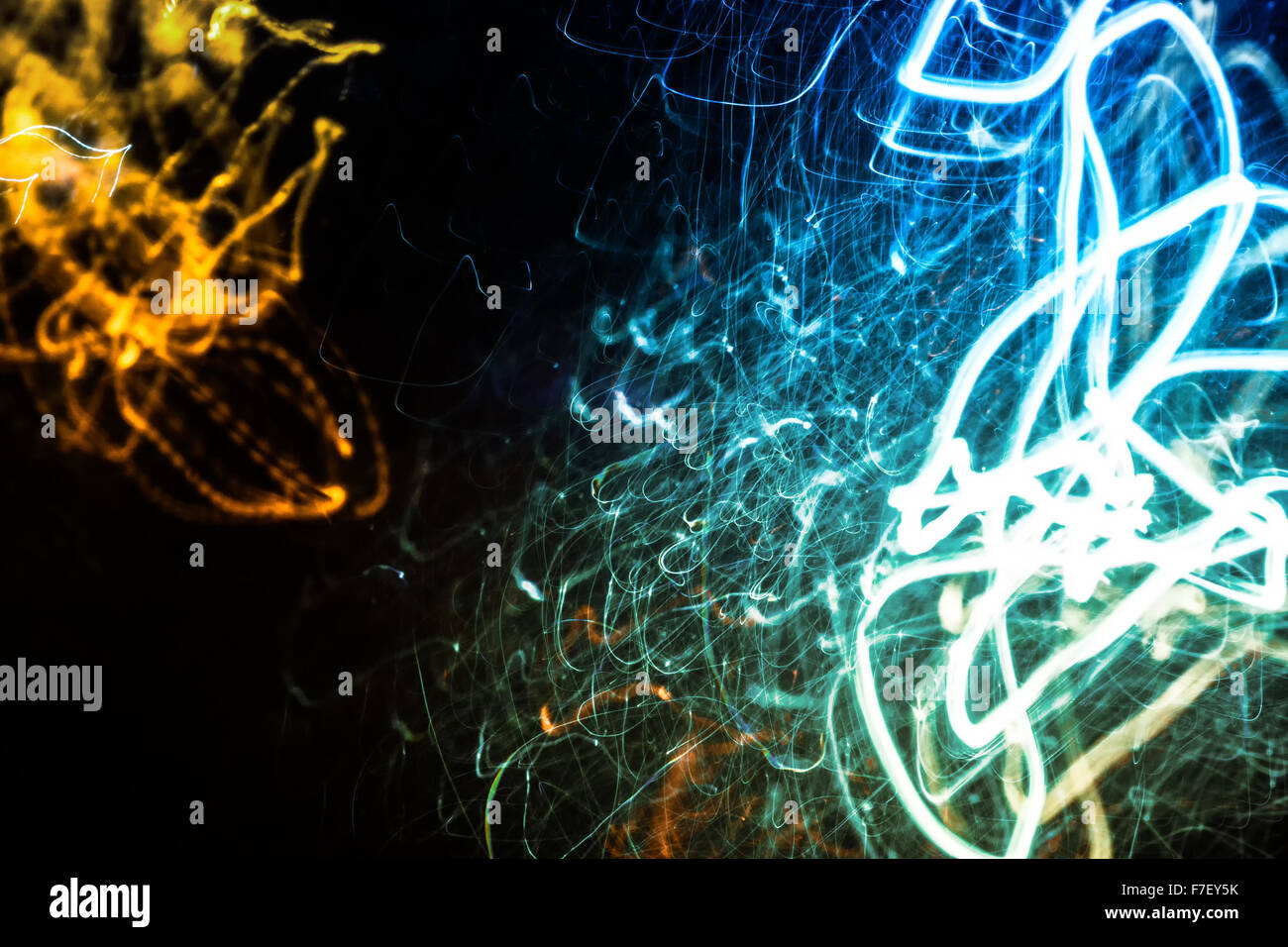 El Unico Arte De Pared Lightpainting Usa Fuertes Vibrantes Colores