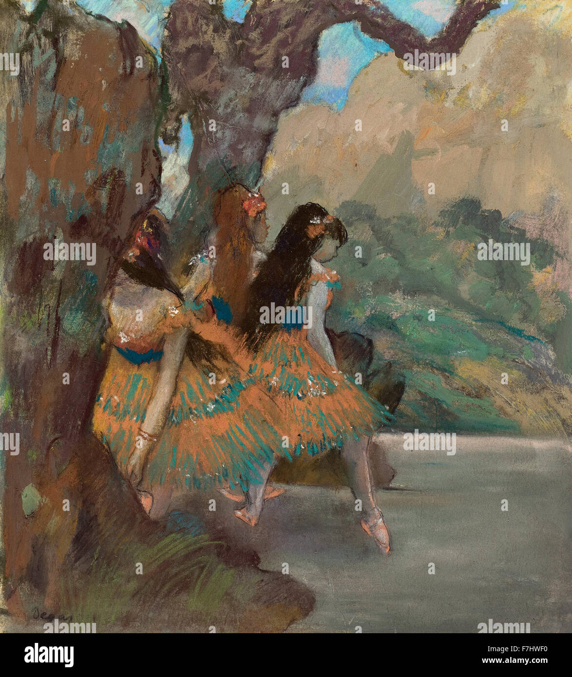 Edgar Degas - bailarines de ballet Foto de stock
